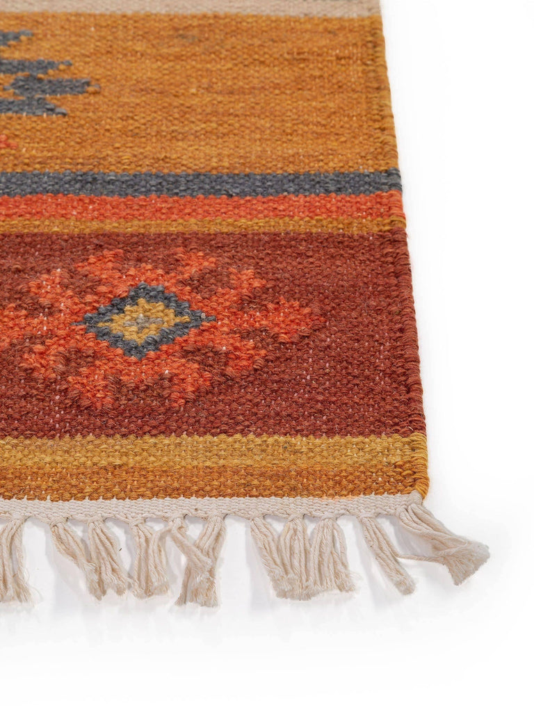 Kilim Zohra wol handgemaakt