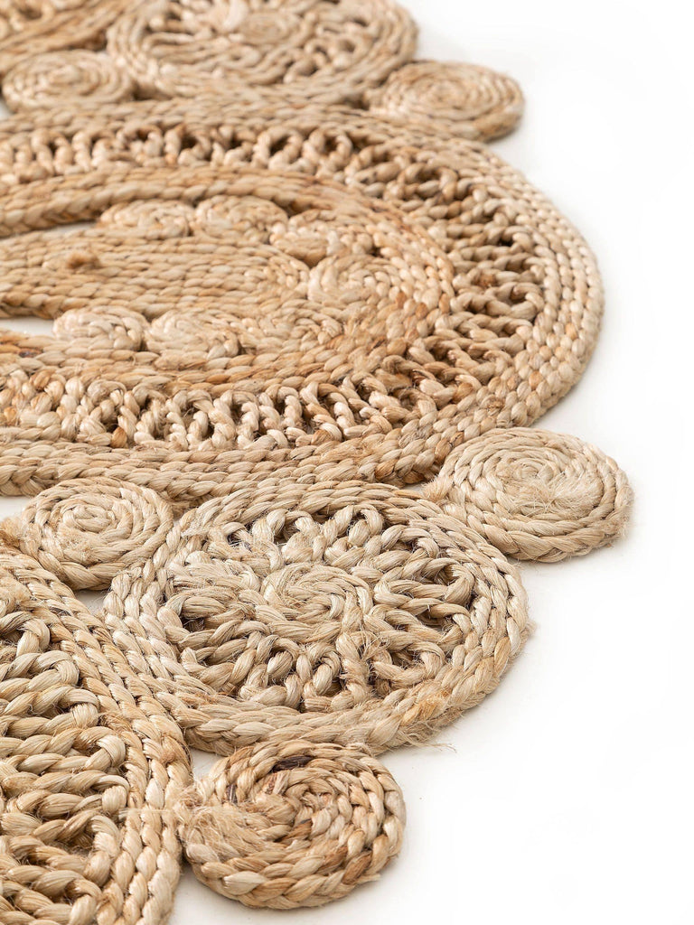 Vloerkleed Kamala natural jute rond