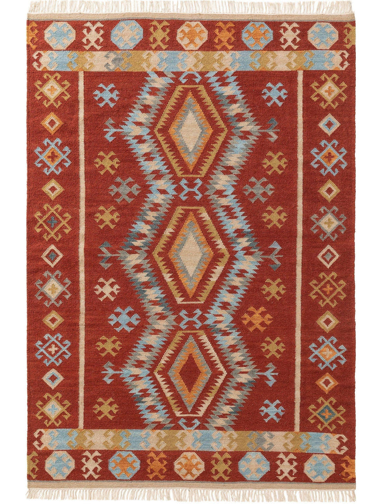 Kilim Zohra wol handgemaakt