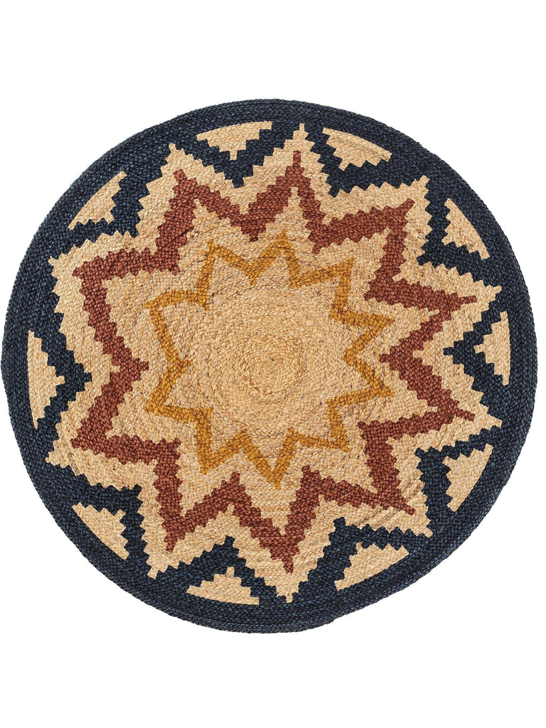 Vloerkleed Sahara jute rond