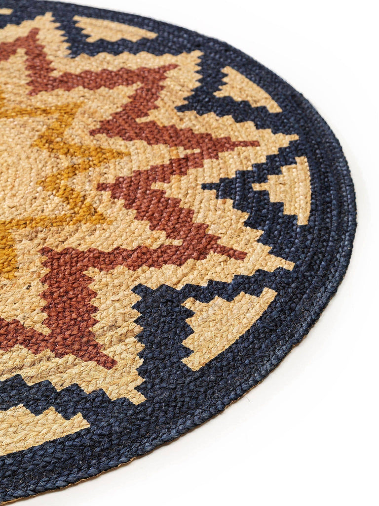 Vloerkleed Sahara jute rond