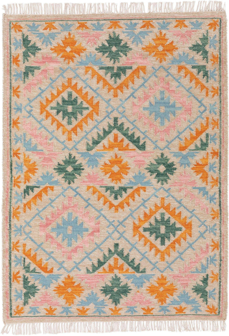 Kilim Zohra wol handgemaakt