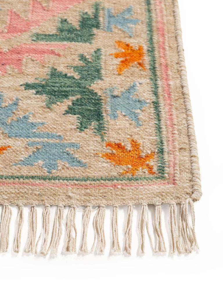 Kilim Zohra wol handgemaakt