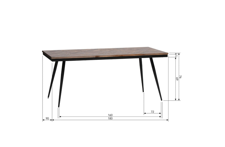 Eettafel Rhombic