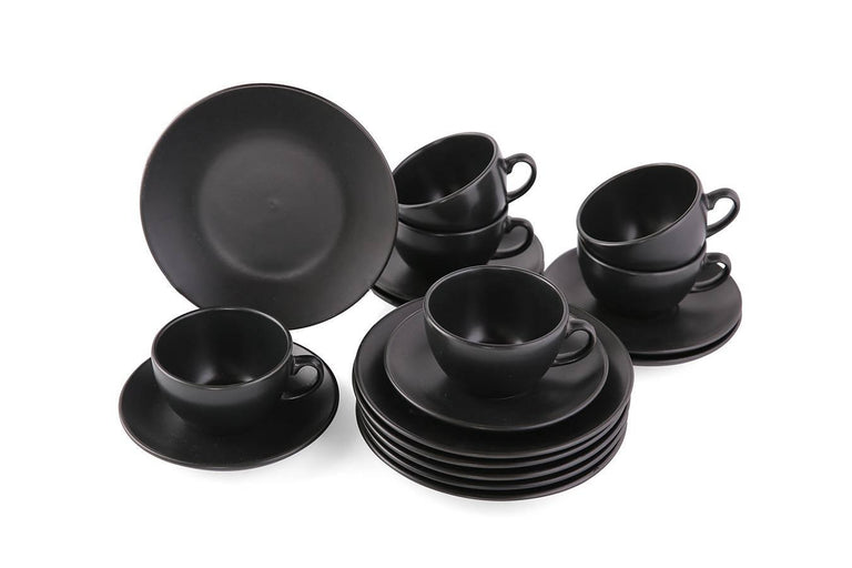 18-delige koffieset Onyx