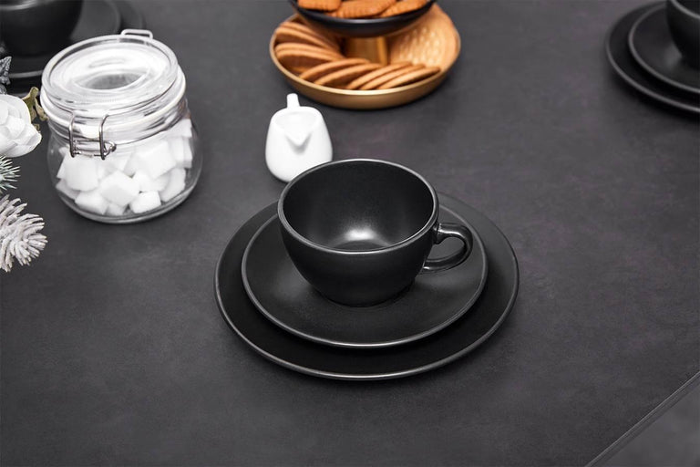 18-delige koffieset Onyx