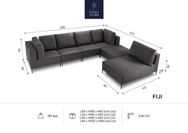 Modulaire loungeset Fiji rechts