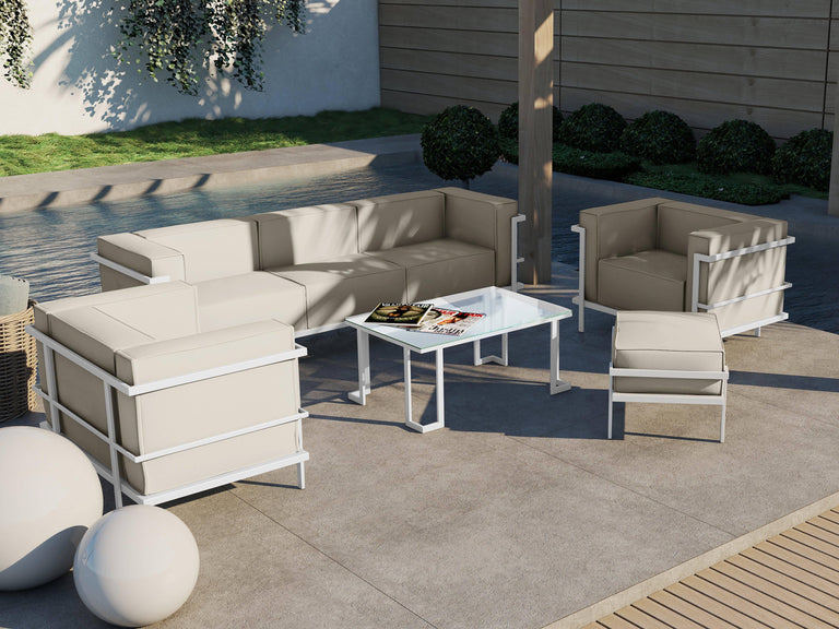 Outdoor fauteuil Cannes White