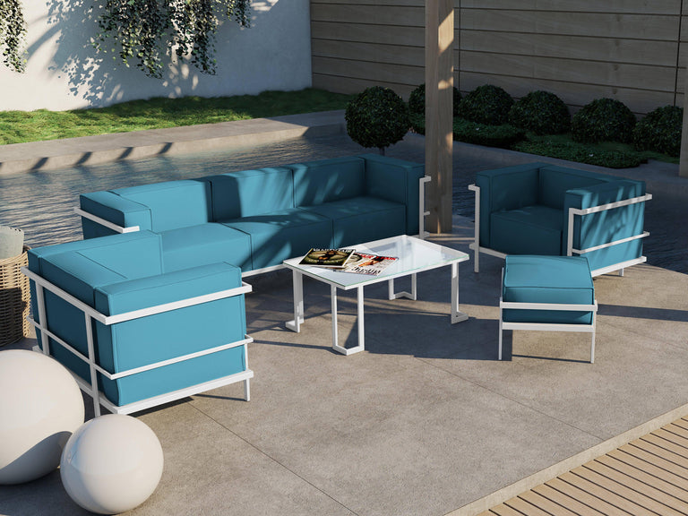 Outdoor fauteuil Cannes White