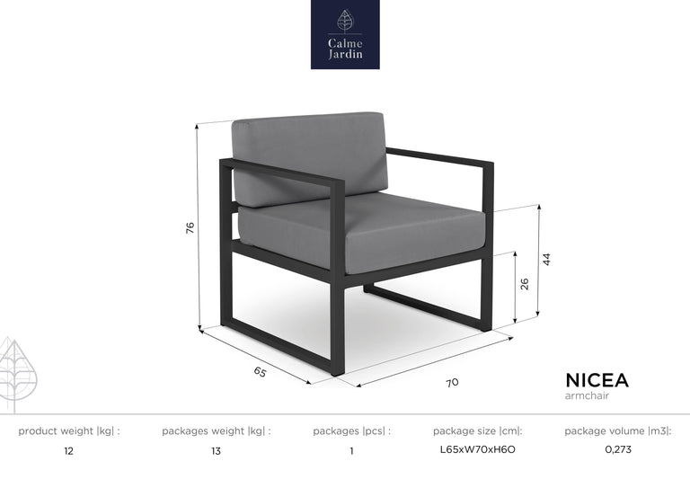 Outdoor fauteul Nicea