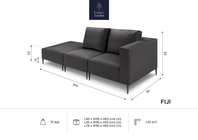 Outdoor loungebank Fiji rechts