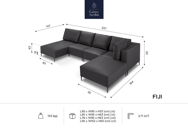 Outdoor loungebank Fiji rechts