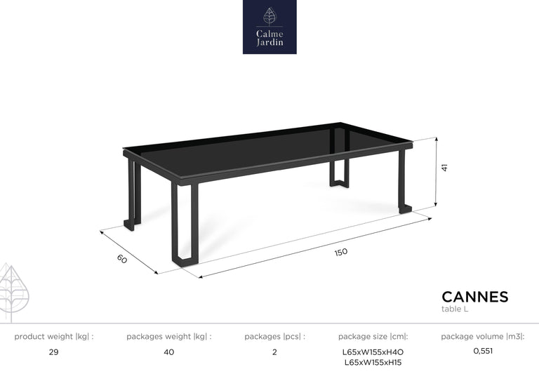 Outdoor salontafel Cannes