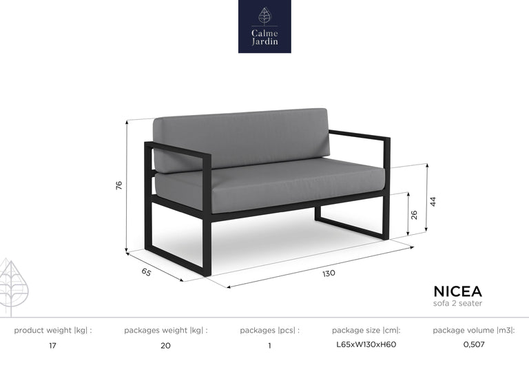 Outdoor zitbank Nicea