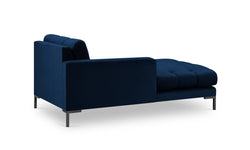 Chaise longue Bali links velvet