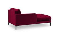 Chaise longue Bali links velvet