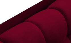 Chaise longue Bali links velvet