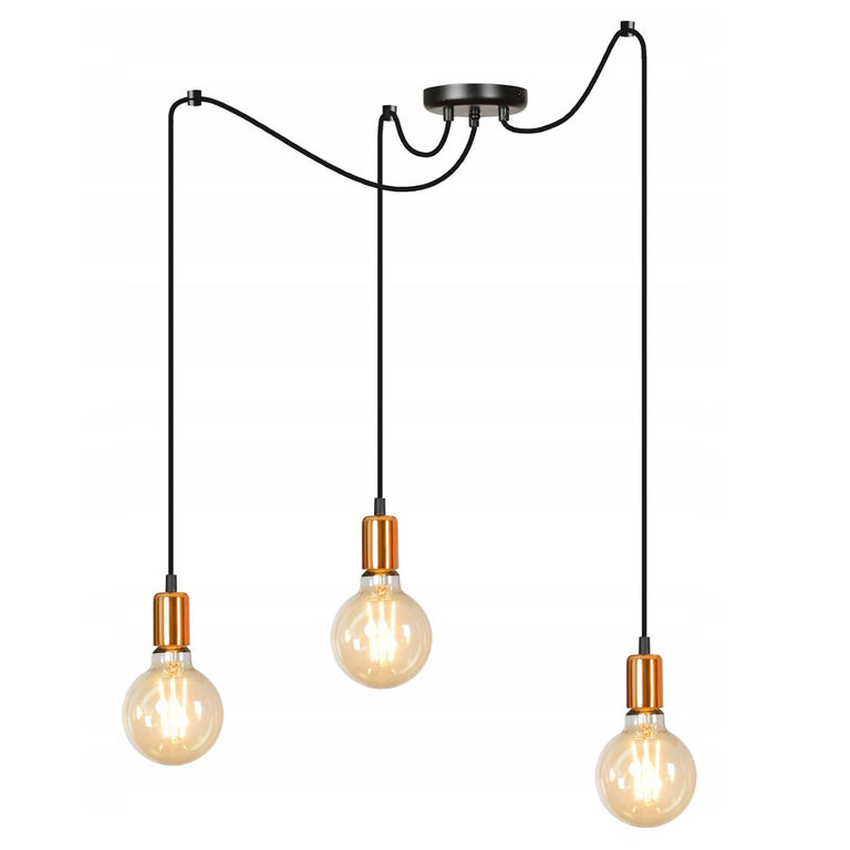 3-lichts hanglamp Igneo