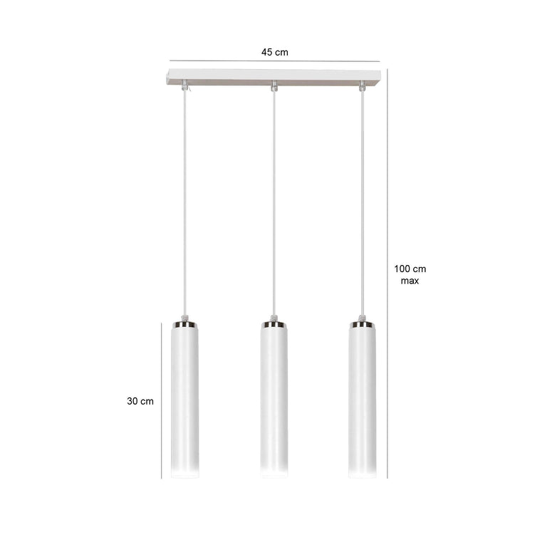 3-lichts hanglamp Laika