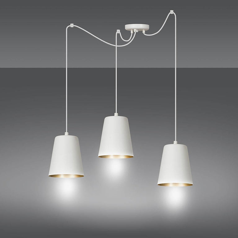 3-lichts hanglamp Lina