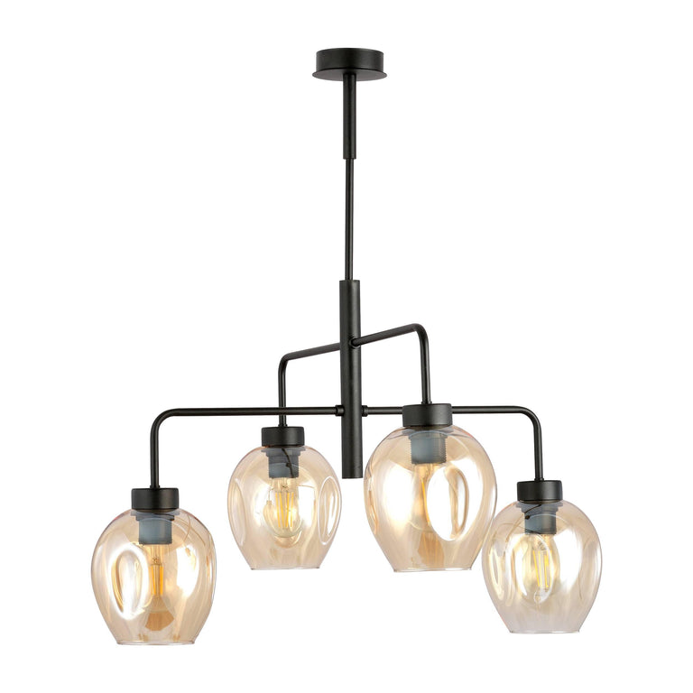 4-lichts hanglamp Lucy