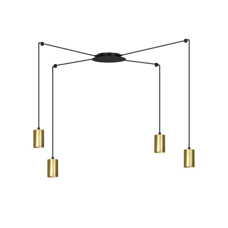 4-lichts hanglamp Tracy