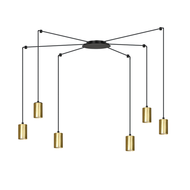 6- lichts hanglamp Tracy