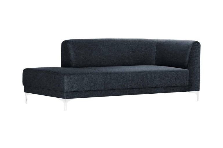 Chaise longue Allegra links linnen