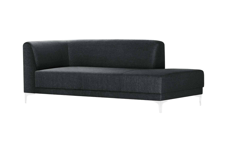 Chaise longue Allegra rechts linnen