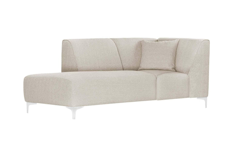 Chaise longue Stradella links linnen