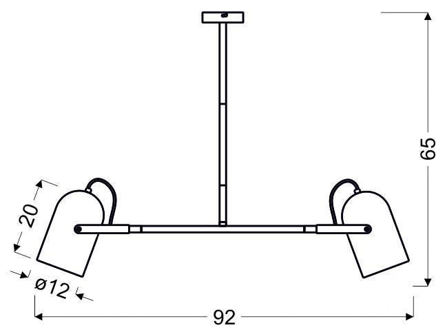 Hanglamp Jaron 2-lichts