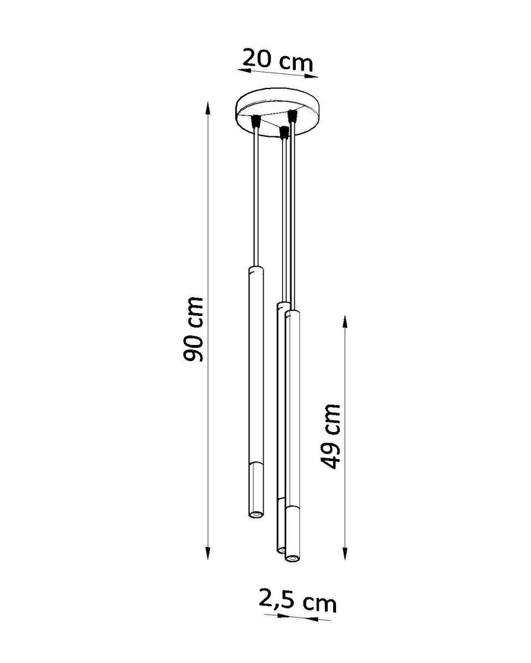 Hanglamp Helix 3-lichts