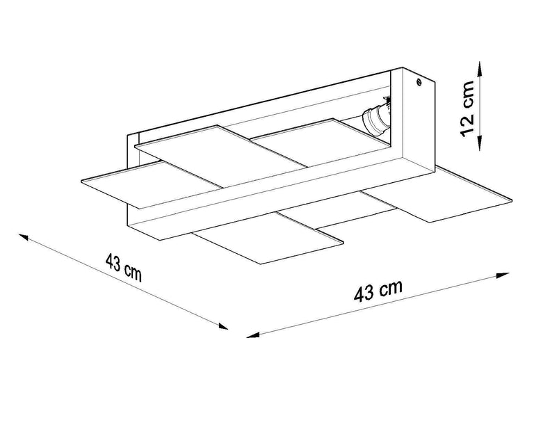 Plafondlamp Lasman 2-lichts