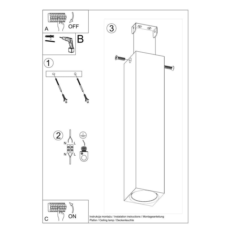 Plafondlamp Keke XL