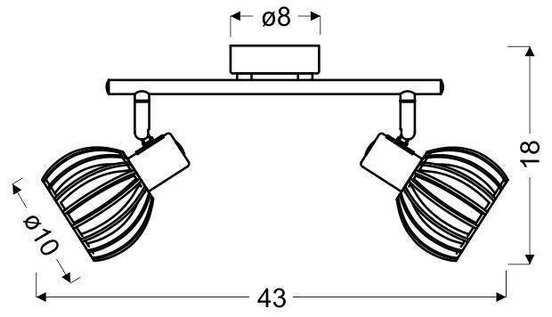 Plafondlamp Naïl