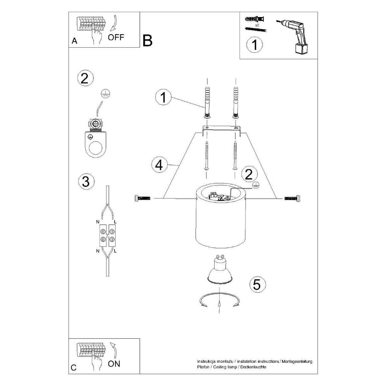 Plafondlamp Orbis