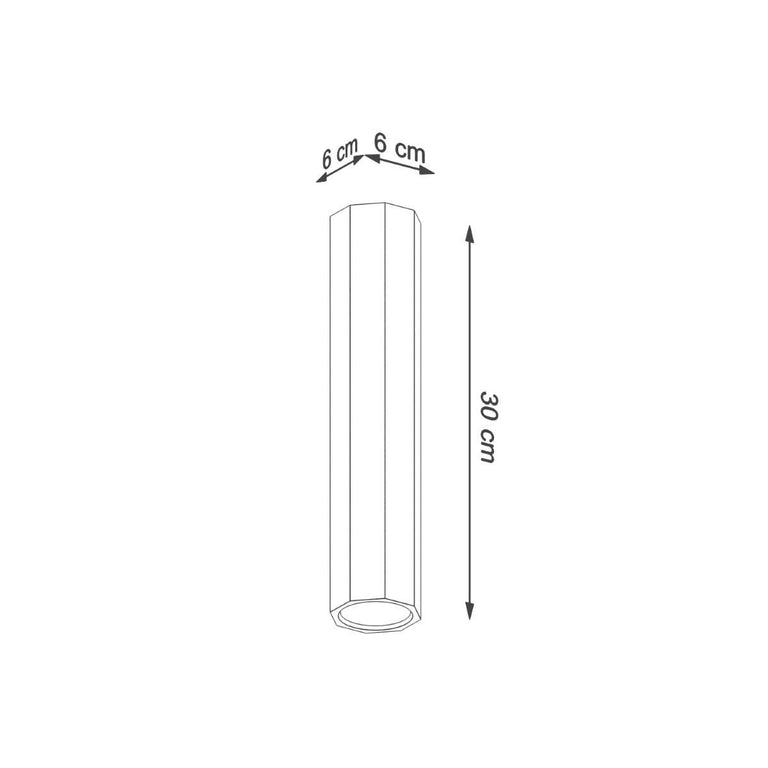 Plafondlamp Zeke XL