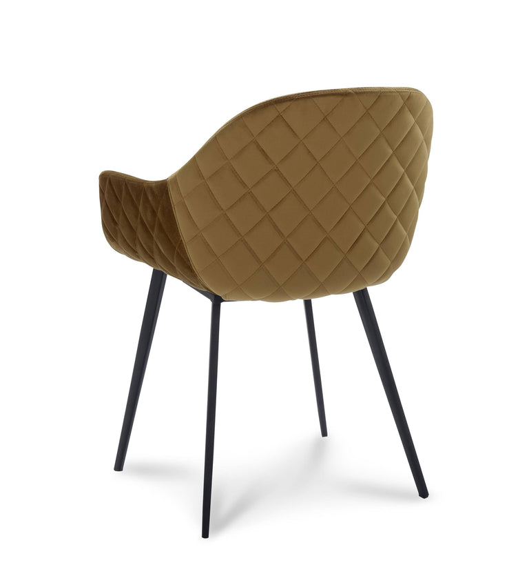 Set van 2 eetkamerstoelen Callio velvet