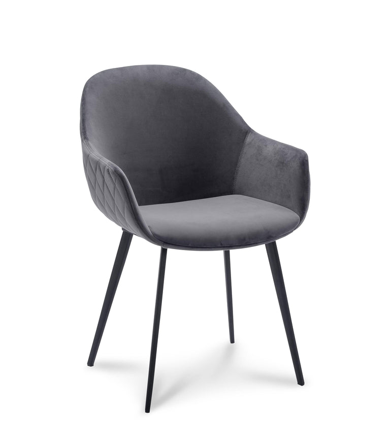 Set van 2 eetkamerstoelen Callio velvet