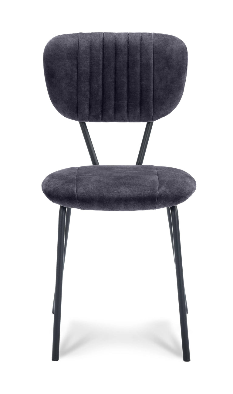 Set van 2 eetkamerstoelen Garone velvet