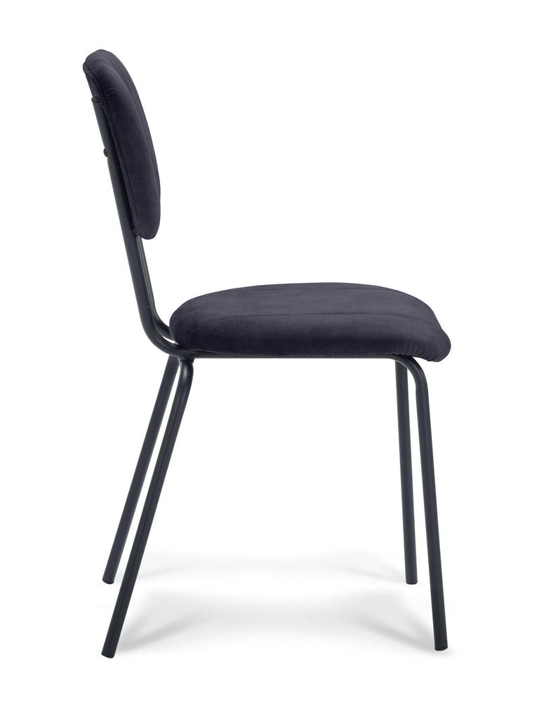 Set van 2 eetkamerstoelen Garone velvet