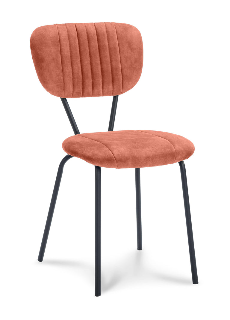 Set van 2 eetkamerstoelen Garone velvet