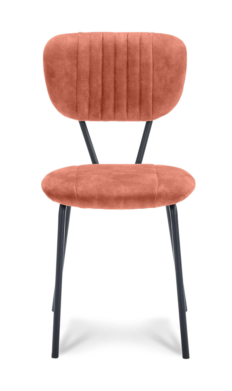 Set van 2 eetkamerstoelen Garone velvet