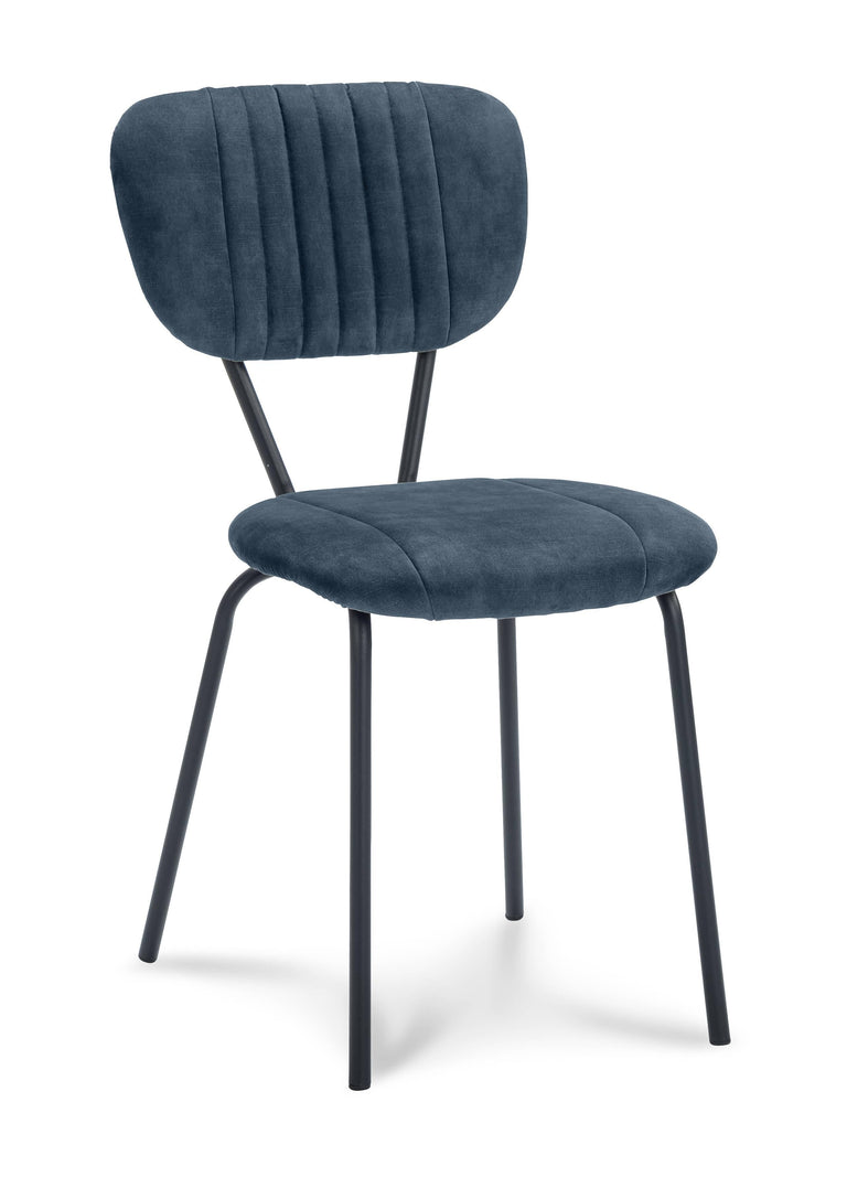 Set van 2 eetkamerstoelen Garone velvet