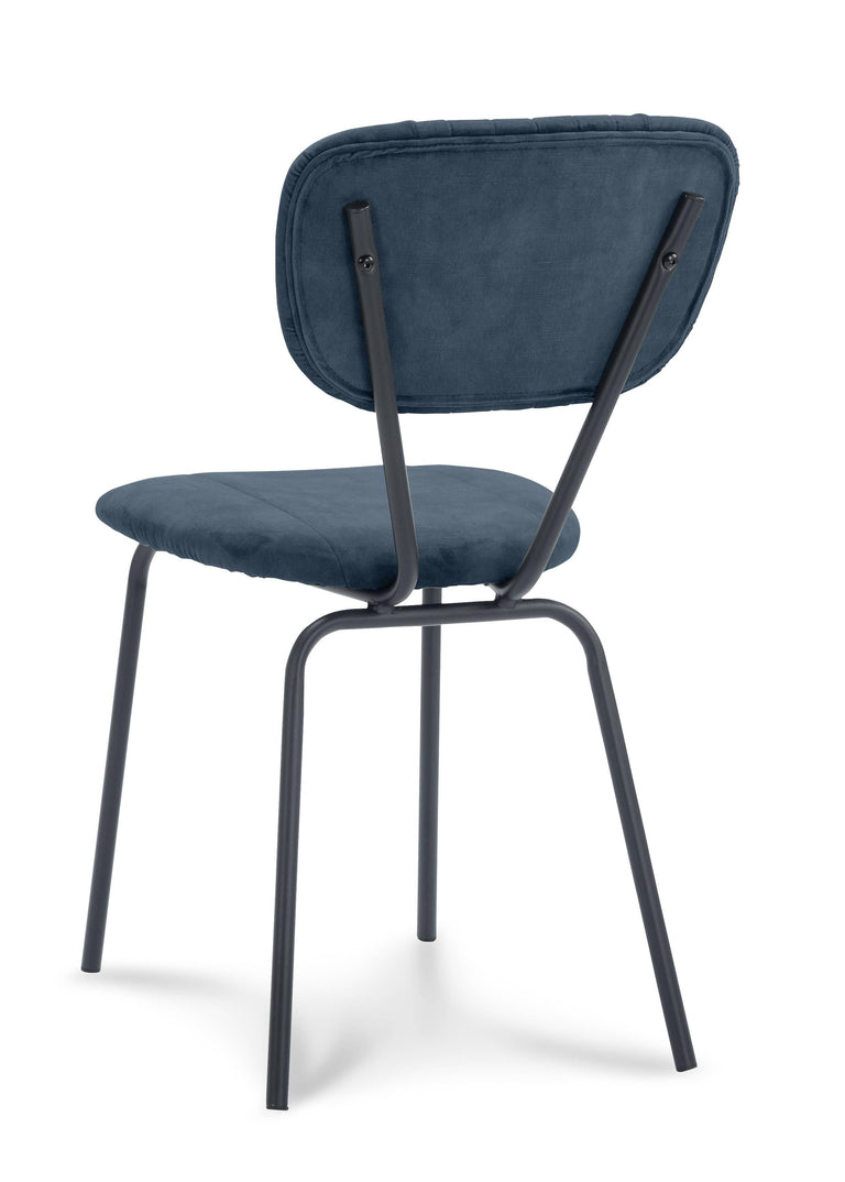 Set van 2 eetkamerstoelen Garone velvet