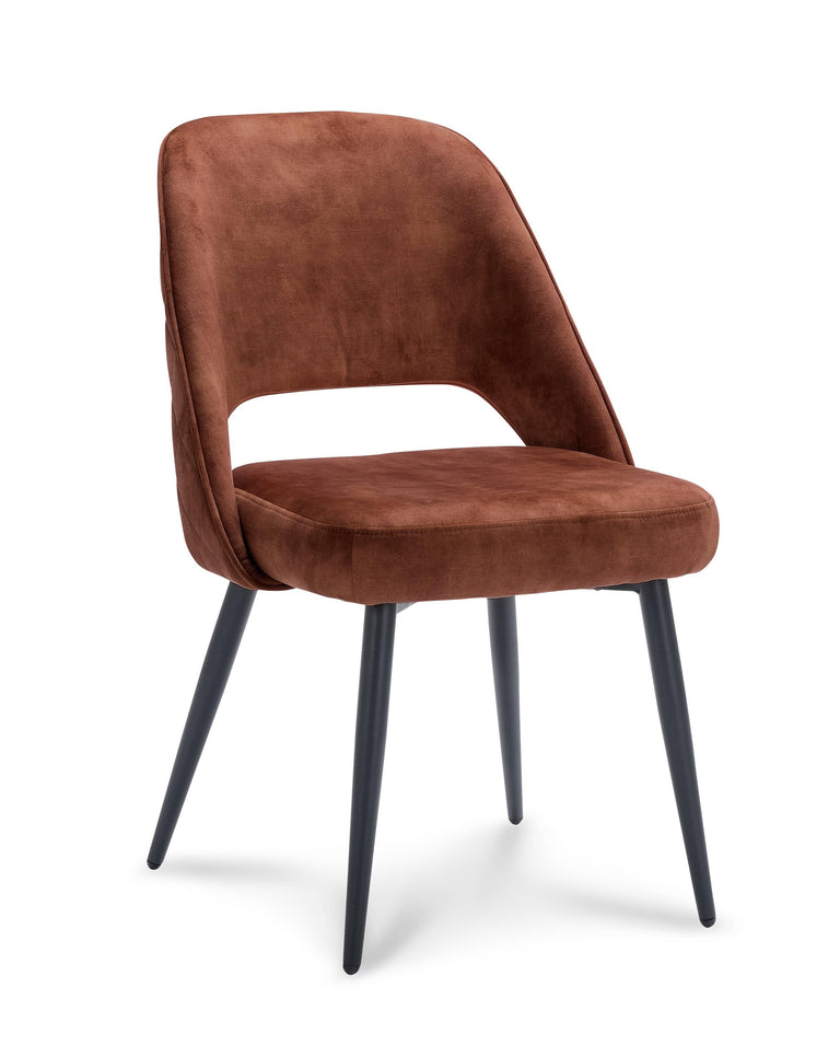 Set van 2 eetkamerstoelen Gusta velvet