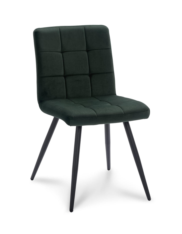 Set van 2 eetkamerstoelen Slims velvet