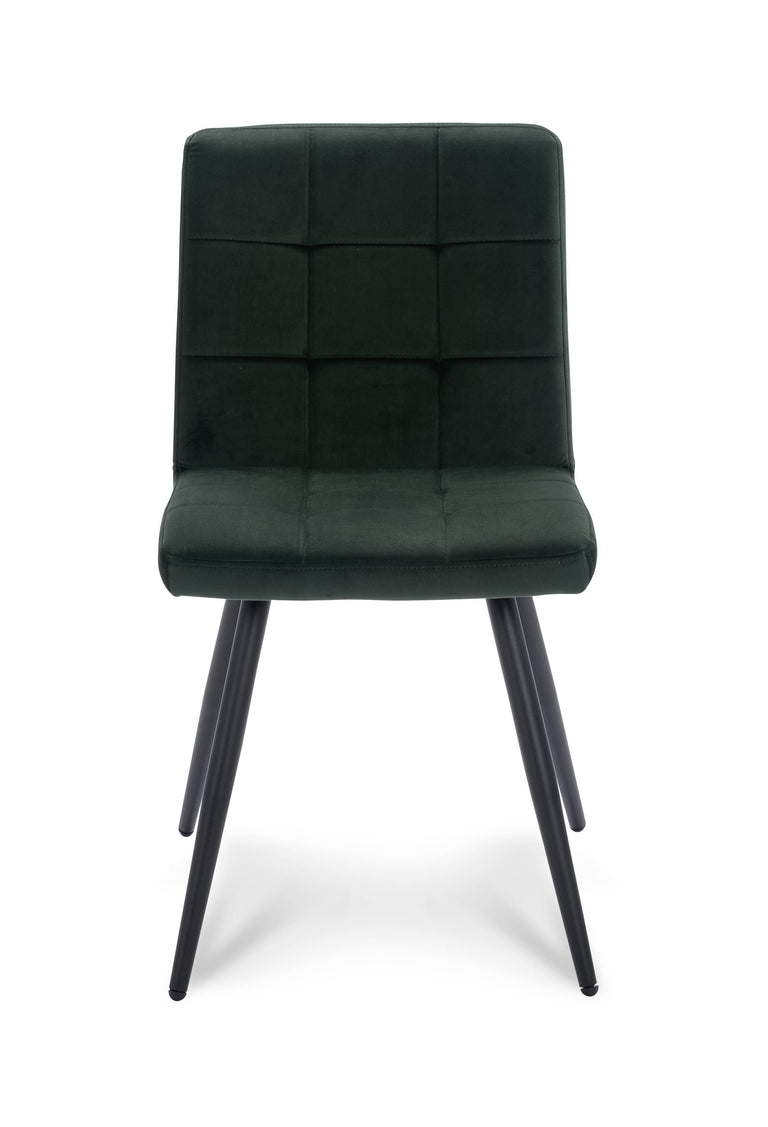 Set van 2 eetkamerstoelen Slims velvet