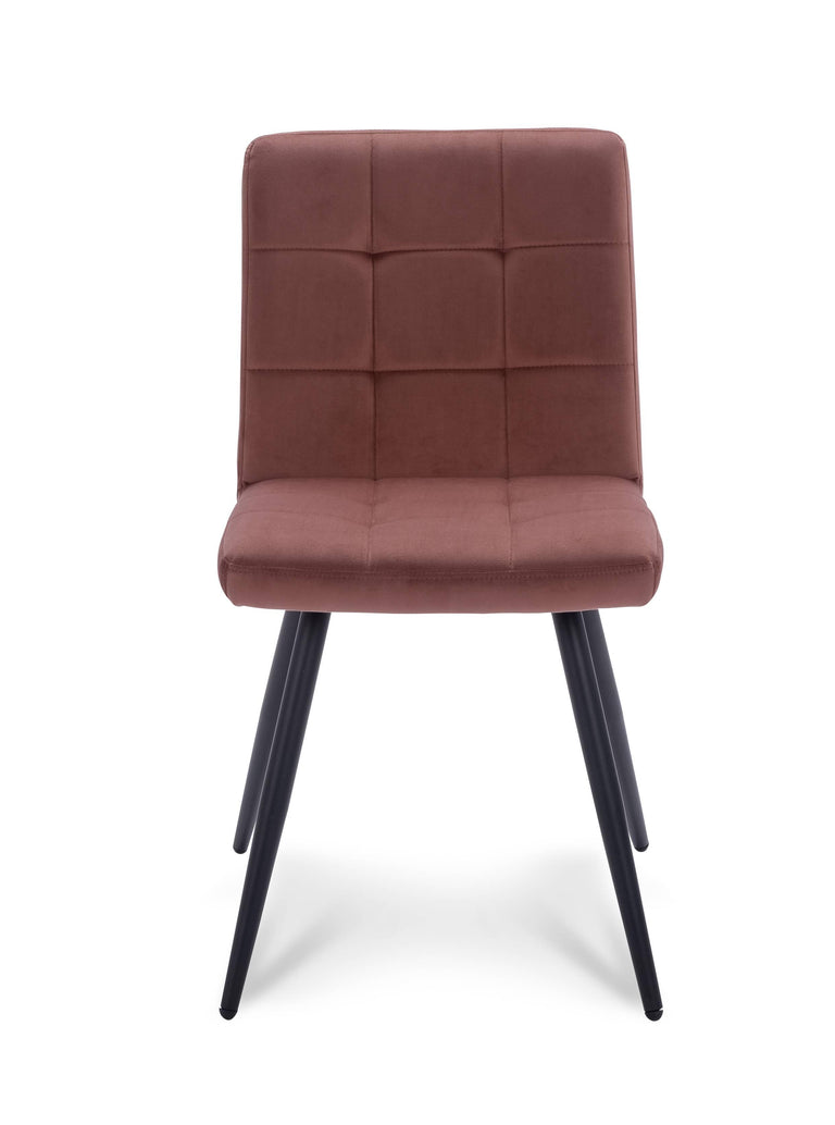 Set van 2 eetkamerstoelen Slims velvet