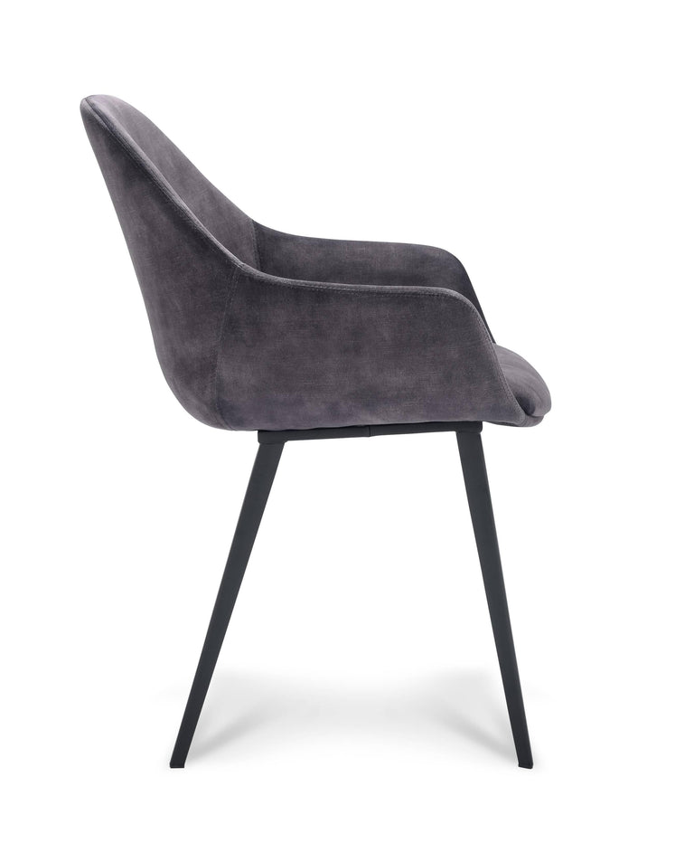 Set van 2 eetkamerstoelen Swift velvet